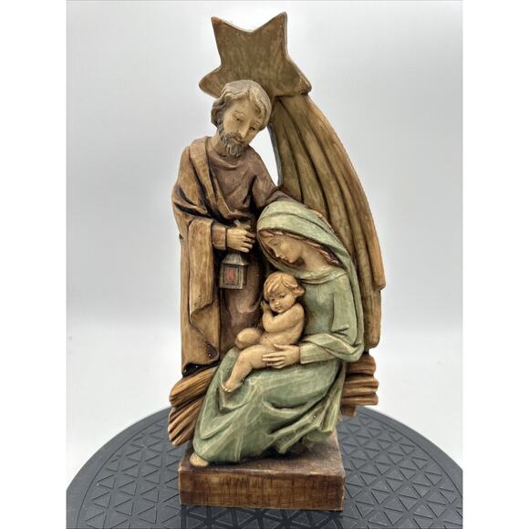10.5" Nativity ITALY Holy Family JESUS Joseph MARY North Star STATUE Figurine - Picture 1 of 9
